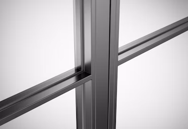 Loft doors with glass strips Slim
