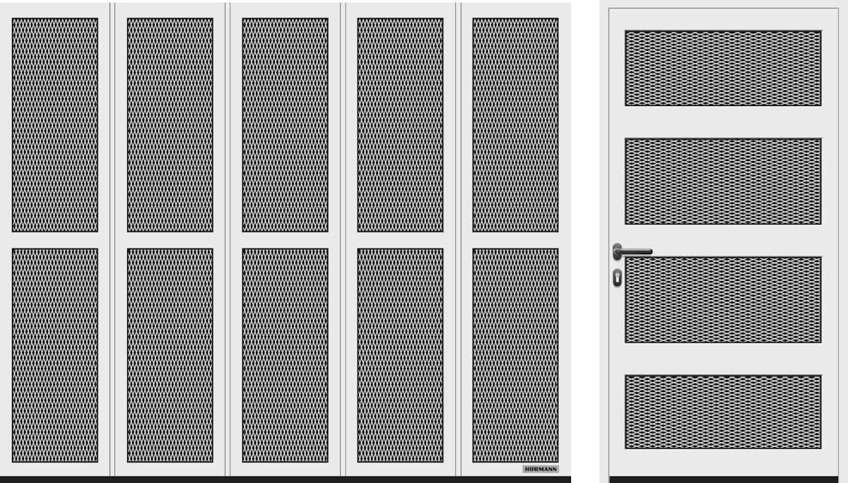 HART 42 with stretch grid side sectional door