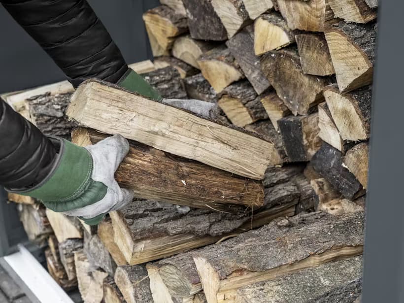 Hörmann firewood shelves material